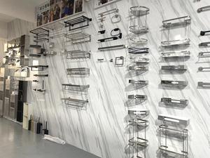 Hot Selling Home Accessories Rack and Basket <strong>Stick</strong> <strong>on</strong> Kitchen <strong>Bathroom</strong> <strong>Shelves</strong> Caddy No Drilling Caddy Adhesive <strong>Bathroom</strong> Shelf - Product Image 5