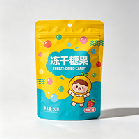Sachet refermable personnalisé de qualité alimentaire, matériau sûr, sac scellé pour collations d'enfants, aliments comestibles, emballage formel