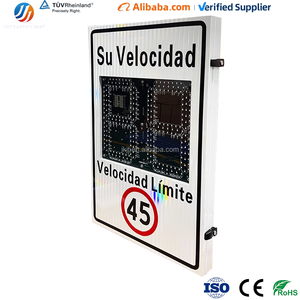Segnale radar ad alta visibilità per limiti <span class=keywords><strong>di</strong></span> <span class=keywords><strong>velocità</strong></span>, <span class=keywords><strong>rilevatore</strong></span> <span class=keywords><strong>di</strong></span> <span class=keywords><strong>velocità</strong></span> veicoli per la sicurezza <span class=keywords><strong>stradale</strong></span> con display a LED - Product Image 3