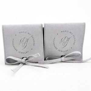 Bolsas de Joyería de Lujo en Microfibra de Gamuza, Bolsas de Regalo con Logotipo Personalizado, Embalaje de Exhibición de Joyería de Terciopelo - Product Image 1