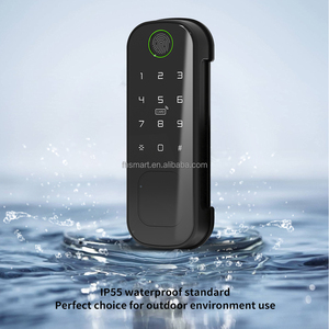 Ngoài trời không thấm nước tuya Wifi <span class=keywords><strong>App</strong></span> thông minh rim khóa Keyless quản lý thông minh khóa vân tay pin thẻ kim loại cửa khóa kỹ thuật số - Product Image 4