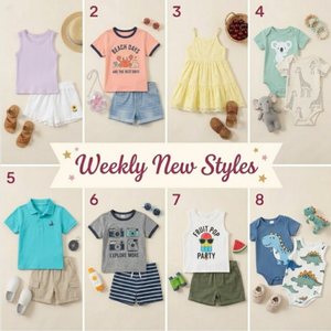 Conjunto de Top y Pantalones Cortos para Niñas, Tendencia de Verano, Suministro Directo del Fabricante de Guangdong, Modelo 2026.4, Entrega de Mezcla Aleatoria - Product Image 1
