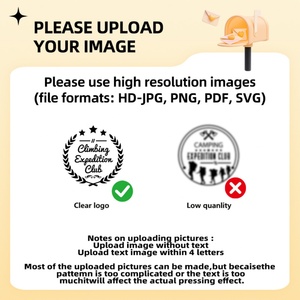 เหล็กตีตราทองเหลืองอเนกประสงค์แบบกำหนดเอง พร้อมแม่พิมพ์ลายนูนโลโก้ส่วนตัว สำหรับงานหนัง ไม้ กระดาษ งานฝีมือ และอุปกรณ์ทำขนม - Product Image 5