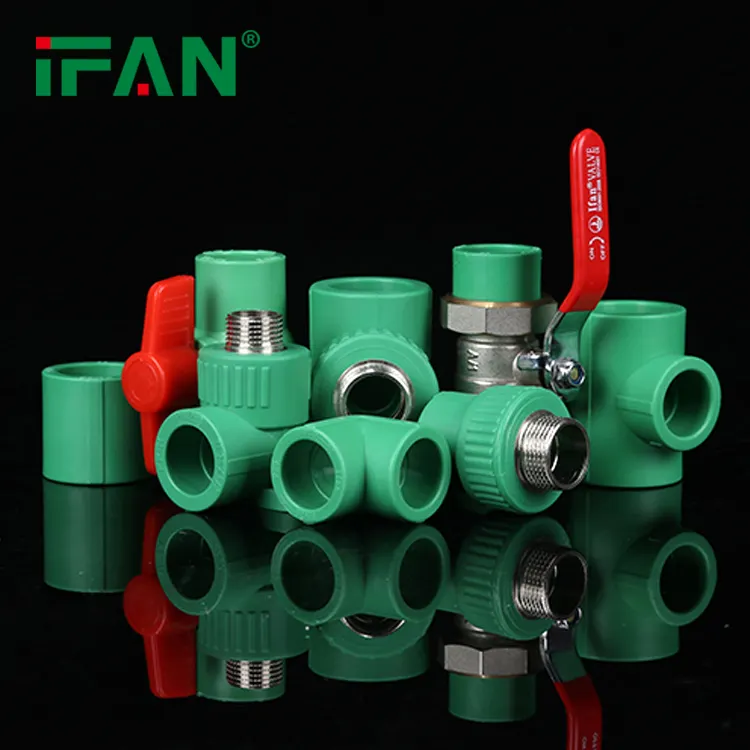 IFAN 공장 OEM 배관 재료 파이프 피팅 20mm - 110mm 플라스틱 물 PPR 피팅