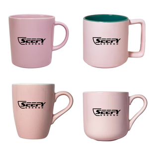 Taza <span class=keywords><strong>de</strong></span> cerámica color crema con textura acanalada en espiral y borde estilo esmaltado, para café, <span class=keywords><strong>de</strong></span> gres. Para comerciantes, agencias, proveedores y sociedades. - Product Image 2