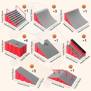 Kit de skate de doigt - Ensemble de <span class=keywords><strong>mini</strong></span>-skates et rampes pour garçons et filles de 3 ans et plus - Cadeau - Product Image 3