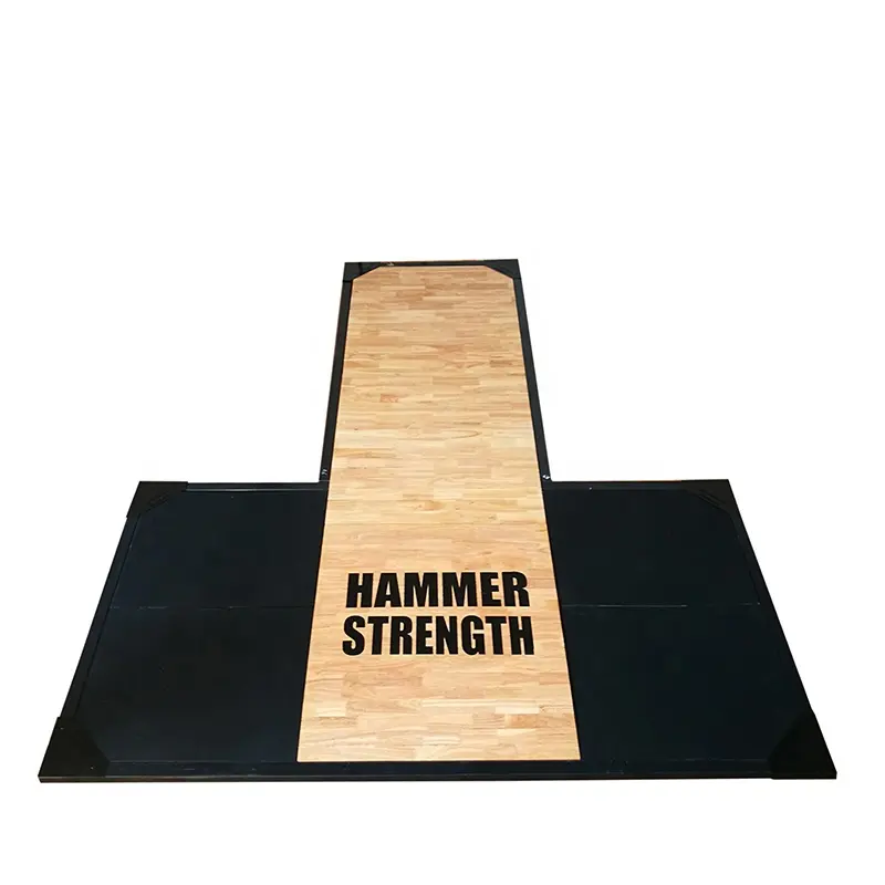 Deadlift Wood Platforms Durable Versatile Fitness Gear