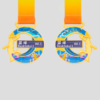 Médaille de récompense sportive personnalisée en métal durable pour tournois de basketball avec gravure pour événements de compétition