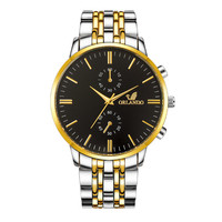 Montre-bracelet pour homme ORLANDO Fashion, vente en gros, luxe, haute qualité, quartz, montres pour homme