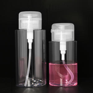 Bouteille plastique pet de 120ml, 150ml, 200ml, 300ml, pour <span class=keywords><strong>démaquillage</strong></span> de la peau, appareil pour enlever le vernis <span class=keywords><strong>à</strong></span> ongles, une pompe nettoyante, tonique, 1 pièce - Product Image 4