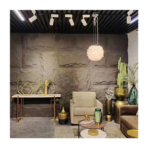 Trọng lượng nhẹ PU Faux đá đá 3D tấm Tường cho ngôi nhà trang trí giá rẻ giá nấm kết thúc tường ốp đá linh hoạt - Product Image 4