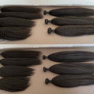 ผู้จำหน่ายผมเวอร์จินแบบขายส่ง ชุดผมตรงแบบยาคิ ชุดผมตรงแบบหยิกเกรด 12a ผมเวอร์จินจัดเรียงเกล็ดผมอย่างดี - Product Image 3