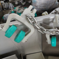 Chaîne d'acier inoxydable de machine d'abattage de roue de chariot de pièces de ligne d'abattage de poulet