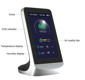 Detector de CO2 portátil de mano y de escritorio, sensor NDIR, medidor de CO2 en ppm, analizador de gases, controlador de CO2 para invernadero - Product Image 1
