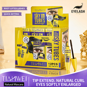 <span class=keywords><strong>Mascara</strong></span> waterproof allongeant, recourbant, épaississant, volumisant, anti-bavures, longue tenue, formule à fibres, maquillage naturel pour les yeux - Product Image 1