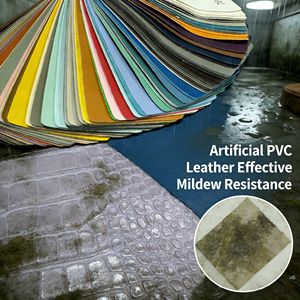 Cuir PVC, Cuir synthétique pour revêtements de canapés aquatiques, Cuir décoratif, Matériaux pour la fabrication de sacs, Cuir de vachette pleine fleur, Cuir naturel fendu - Product Image 2