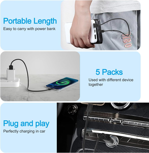 Cable Micro USB Corto de 20CM 30CM 50CM, Cable de Carga Rápida para Android, Compatible con Samsung Galaxy, Fire Stick, Power Bank, Moto, MP3, PS4, Chromecast - Product Image 4