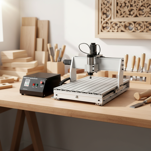 Venta Directa de Fábrica: Mini Router CNC de un Solo Eje 6040 para Uso Doméstico, Grabado y Corte de Madera y Metales Blandos - Product Image 2