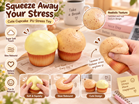 Jouet Squishy en PU à Remontée Lente, Effet Pain Réaliste, Doux au Toucher, Simulation Alimentaire, Anti-Stress à Presser