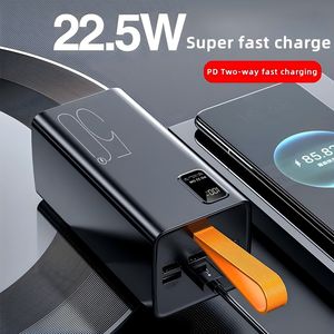 2025년 신형 초고속 충전 50000mAh PD22.5W 리튬 폴리머 배터리 휴대용 파워뱅크 LED 디스플레이 무선 충전 듀얼 USB - Product Image 5