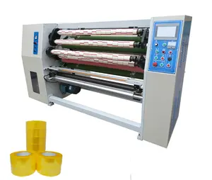 High Speed Bopp Adhesive Tape slitting machine tape tool fruit vegetable tapener binding machine