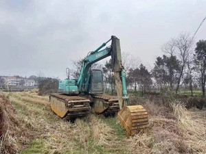 Excavadora de barco original Kobelco SK200, excavadora anfibia usada KOBELCO SK200 de alta calidad a la venta - Product Image 5