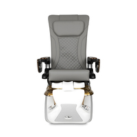 Fauteuil de massage spa robotisé électrique de luxe, pliable et réglable, à gravité zéro, pour manucure et pédicure avec bain de pieds pour salon de manucure