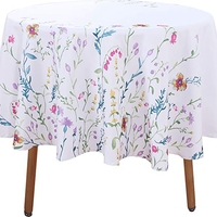 Nappe en tissu Jacquard blanc motif floral imprimé fleur crochet conception pour hôtels mariages restaurants fêtes couverture en plastique