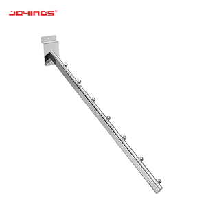 Bán Lẻ Hooks Chrome Kim Loại Hot Bán Slatwall Nước Fall Slatwall Hiển Thị Giá Kim Loại Treo Hiển Thị Hooks - Product Image 2