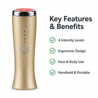 Appareil de luminothérapie rouge sans fil avec batterie rechargeable pour le lifting et le raffermissement du visage, soins de beauté en spa