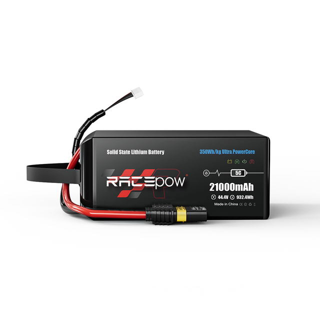 Racepow Semi Solid State Lithium Battery 6S 12S 14S 21000mAh 22.2V 44.4V 51.8V Drone Lipo Battery for Quadcopter Multicopter UAV