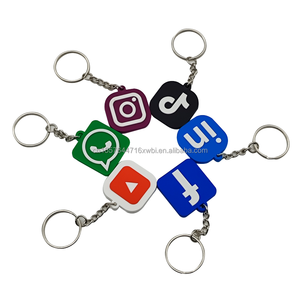 LLavero NFC Etiqueta Redes sociales Tarjeta de visita impermeable Llavero de silicona 13,56 MHz Rfid Estilo de moda Programable RFID Llavero - Product Image 3