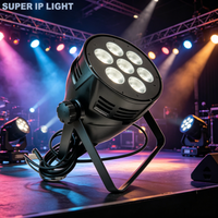 Projecteur LED Par 7x50W bicolore, refroidissement silencieux par ventilateur, 50000H, base en aluminium épaisse pour scène et banquets