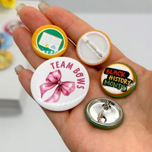 Botones Personalizados con Logotipo, Insignias con Texto e Imagen, Botones Metálicos con Pinback, Venta al Por Mayor de Fábrica - Product Image 3