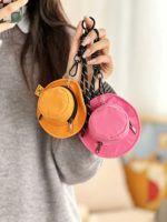 Porte-clés mousqueton en forme de bob avec mini sac de rangement, réutilisable, écologique, durable, cadeau fête des pères, breloque de sac colorée