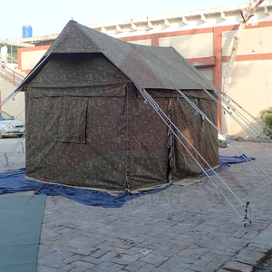 Tactic <b>Tent</b> with Attached Bath <b>Waterproof</b> Canvas Shelter with 2 Doors 2 Windows and Heavy Duty 650 GSM Fabric - Product Image 6