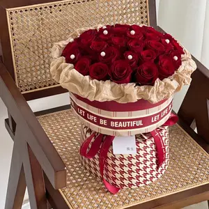 Buquê direto de fábrica, à prova d'água, envoltório, 20 folhas/saco, papel de embrulho de flores, com melhor qualidade