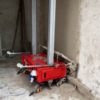 Machine à enduire murale semi-automatique portable haute performance pour ciment et enduit, facile à utiliser, pour la rénovation de maisons, hydraulique
