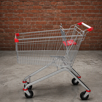 Chariot à plateforme en acier commercial personnalisé DIKA TROLLEY 2026 de Chine, chariot de courses pliable, surface zinguée, Jiangsu