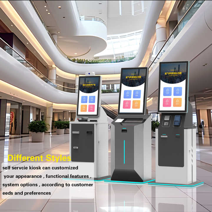 Financial Equipment Kiosk Automated Payment Machine with Card Reader ...
