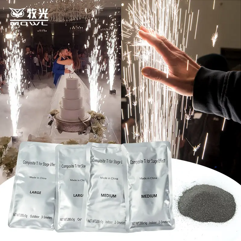 Свадьба 200 г холодный фейерверк композитный титановый порошок для машины для сверления