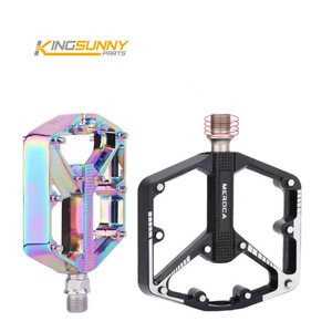 MEROCA <span class=keywords><strong>Pedales</strong></span> de <span class=keywords><strong>Bicicleta</strong></span> de Carretera, Accesorios de Repuesto <span class=keywords><strong>para</strong></span> <span class=keywords><strong>Bicicleta</strong></span>, Plataforma Ancha y Plana, 1 Par - Product Image 1