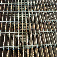 Grille en acier inoxydable robuste antidérapante pour passerelle, plateforme de sol, protection supérieure contre la corrosion, mur extérieur