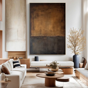 Pittura a Olio Astratta con Texture su Grande Tela Dipinta a Mano, Arte Murale Decorativa per la Casa Personalizzata all'Ingrosso, Fatta a Mano dall'Artista Mintura - Product Image 2