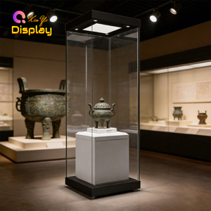 <span class=keywords><strong>Vitrine</strong></span> d'exposition autoportante de luxe pour centre commercial et musée avec <span class=keywords><strong>verre</strong></span> trempé éclairé par LED, vision panoramique à 360° sans <span class=keywords><strong>angle</strong></span> mort - Product Image 4