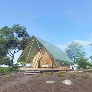 Tente de safari de luxe à toit en pente pour le désert, idéale pour le glamping et l'hébergement en safari africain - Product Image 1