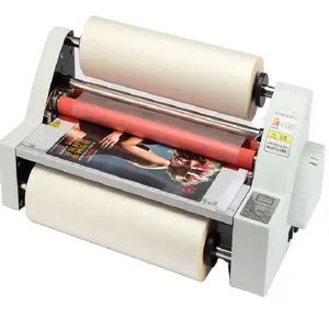 A3 A4 뜨거운 용해 BOPP 영화를 위한 접착성 박판으로 만드는 기계 뜨거운 찬 롤러 Laminator