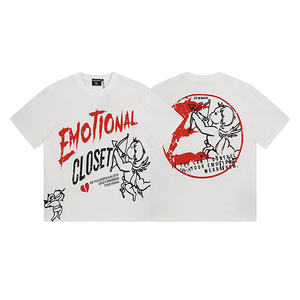 New Mixed Emotions <b>Men's</b> Clothing <b>Shirts</b> Printing T-<b>shirt</b> Top Quality 100% Cotton High Street Trendy Brand <b>Short</b> <b>Sleeve</b> for <b>Men</b> - Product Image 2