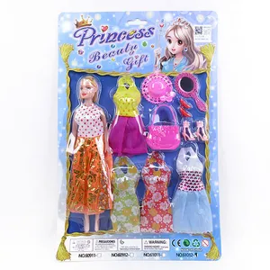Hot Sell Fashion Beauty Doll Play Set Plastic Girls Dress Up Doll Toy Set For Sale