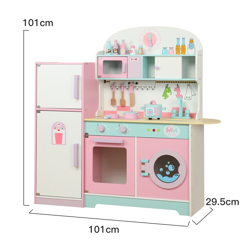 Simulated large refrigerator kitchen